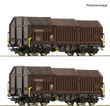 Roco 6600132 - H0 - 2-tlg. Set Teleskophaubenwagen, RCW, Ep. VI